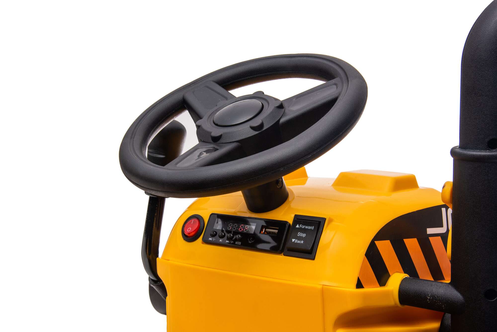 Image du produit : Camión de construcción con cuchara de arrastre delantera y trasera en color Amarillo (3-8 años)