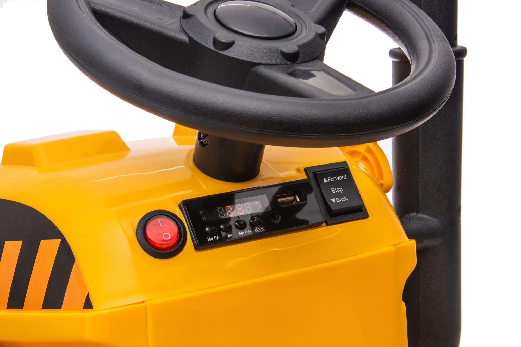 Image du produit : Camión de construcción con cuchara de arrastre delantera y trasera en color Amarillo (3-8 años)