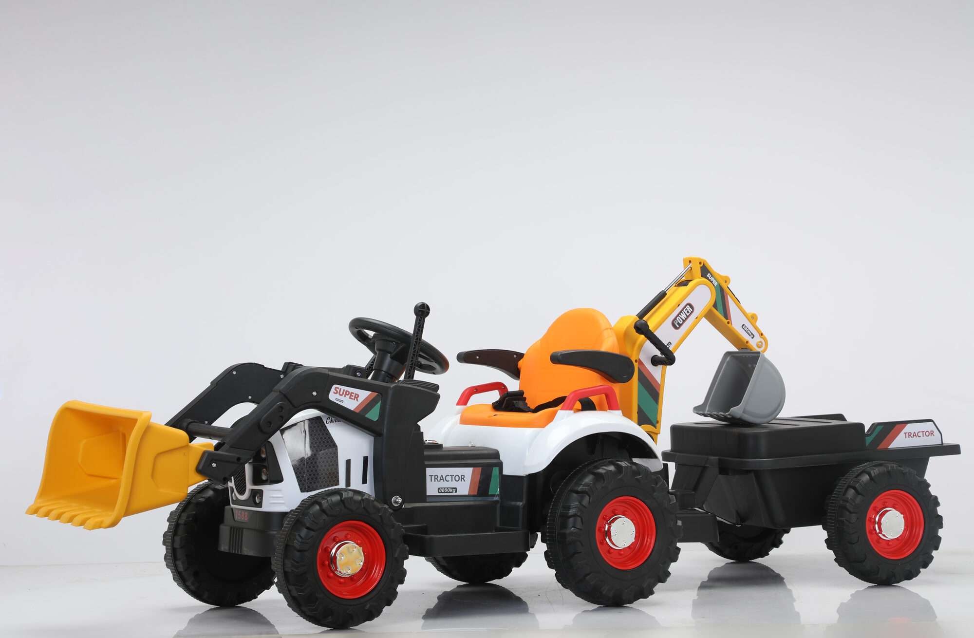 Image du produit :   Camión de construcción con empujador manual y contrapedal en color amarillo (3-8 años)