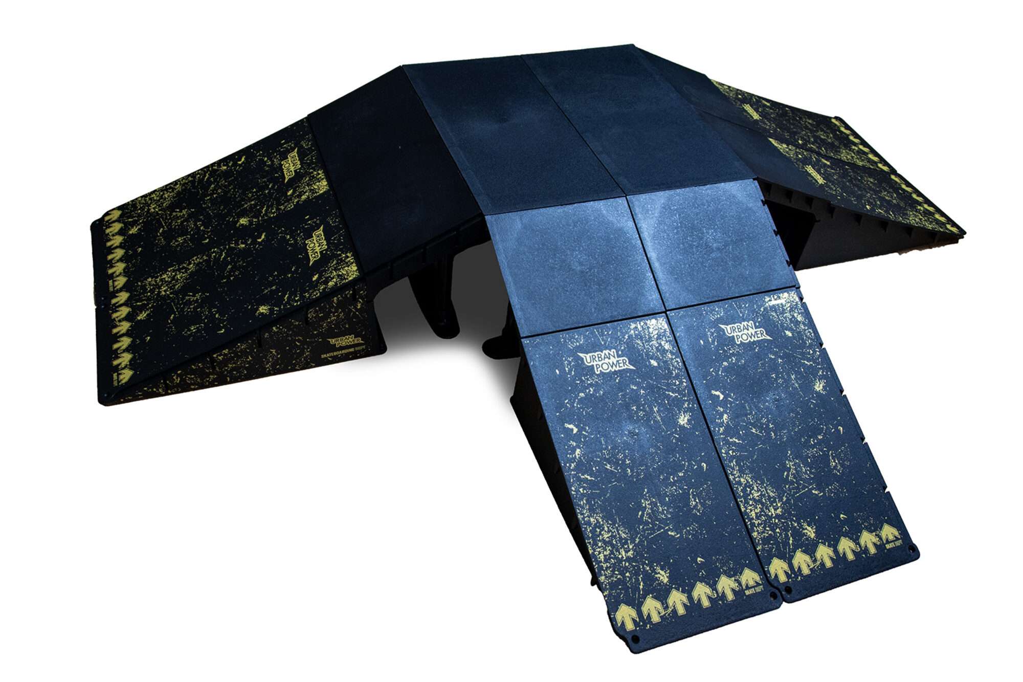 Image du produit : Juego de rampas modulares para monopatín - 13 configuraciones