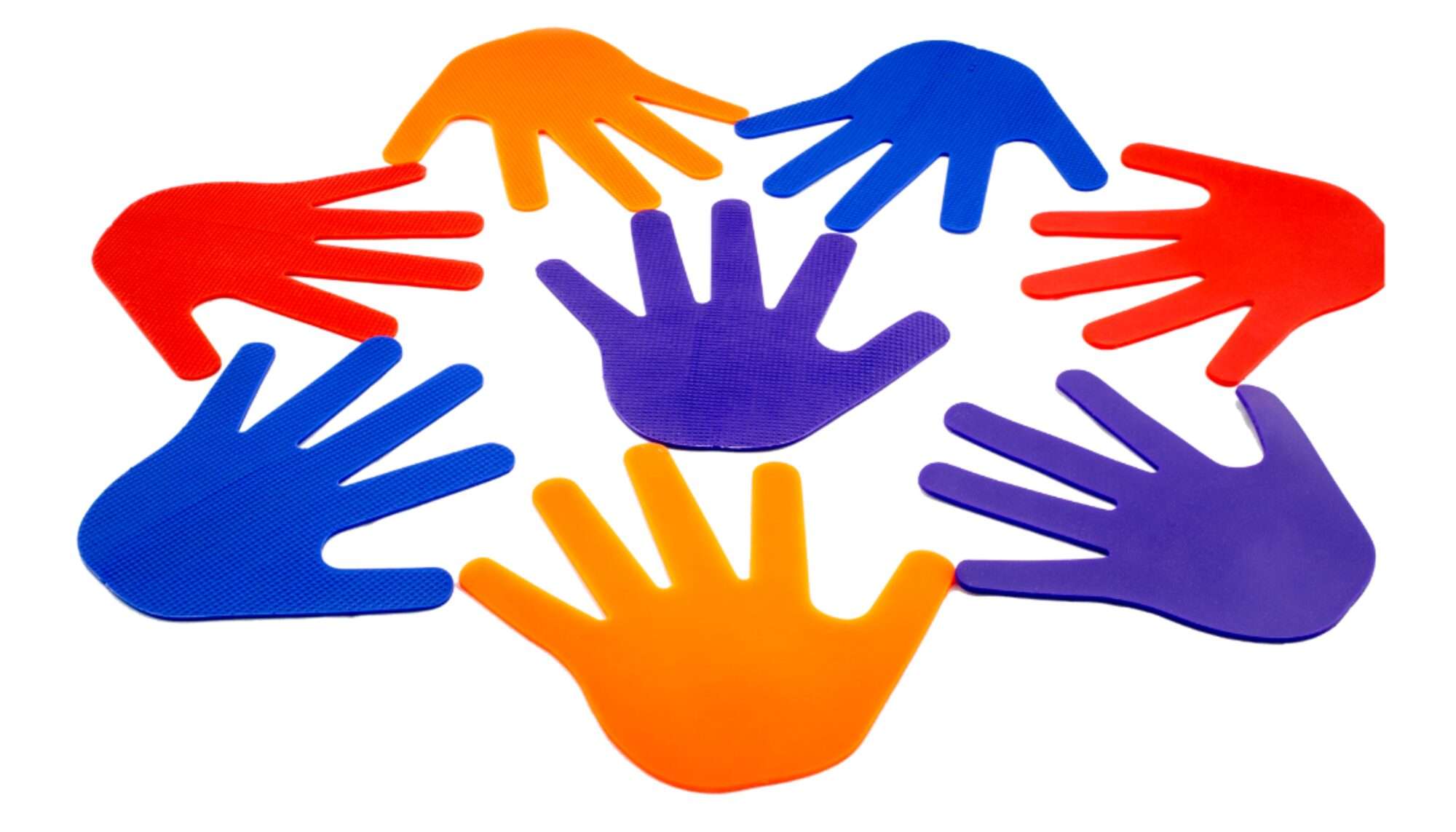 Image du produit : Lote de 4 manos de delimitación - perfecto para clases de primaria