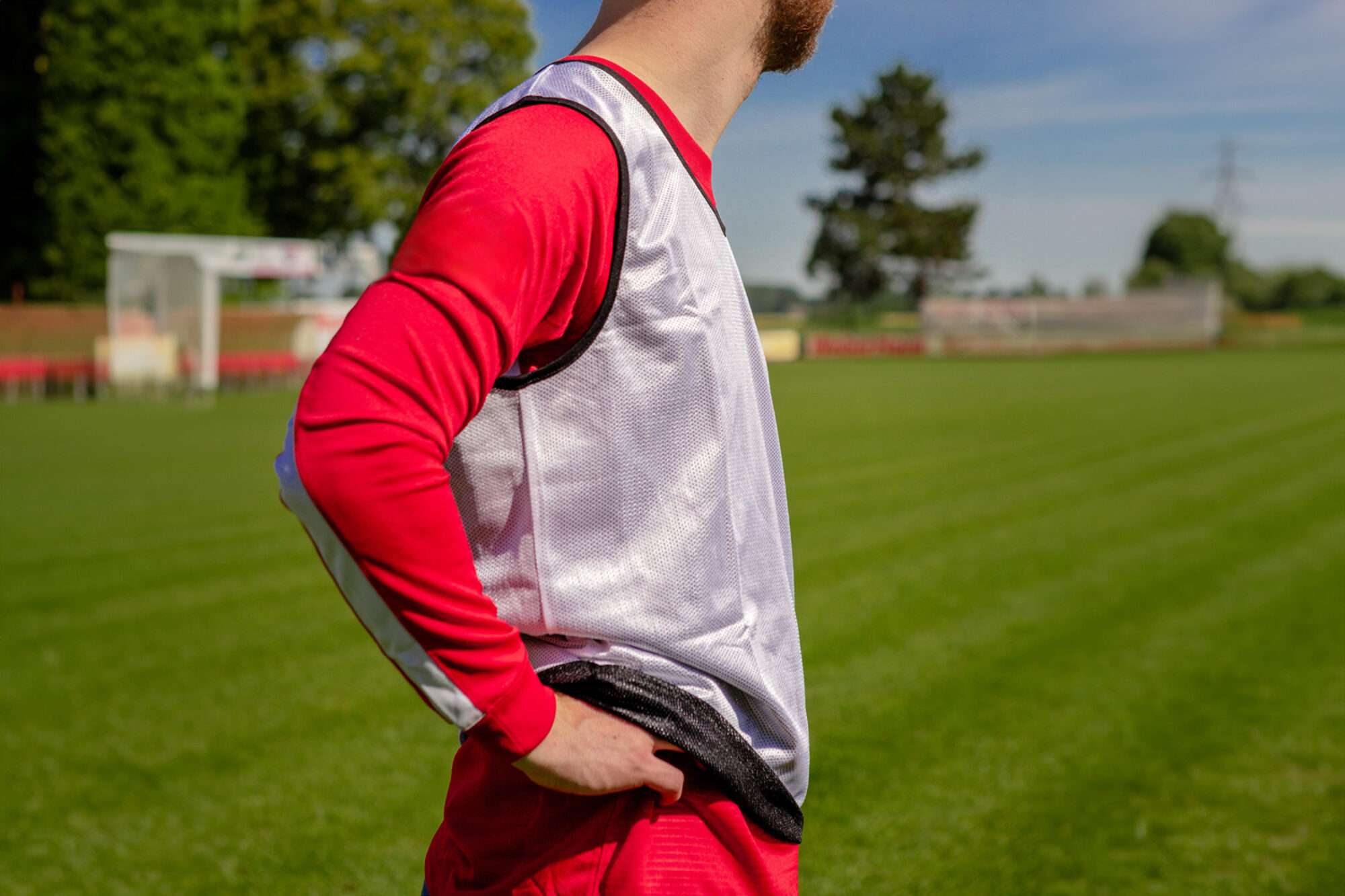 Image du produit : Chaleco de entrenamiento reversible - Negro/Blanco - Lote de 5 - M/L