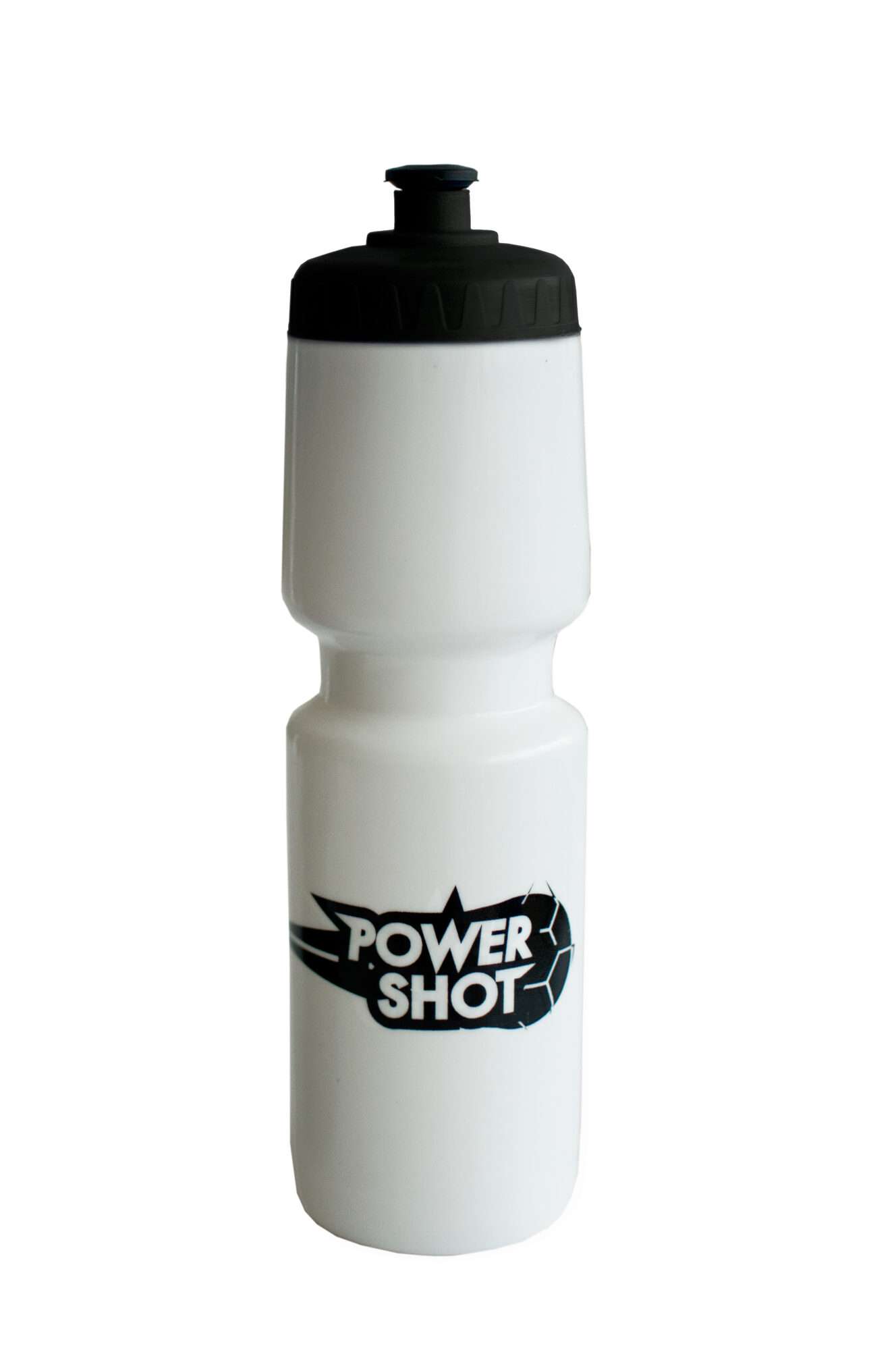 Image du produit : POWERSHOT® Botella blanca o negra con tapa elección