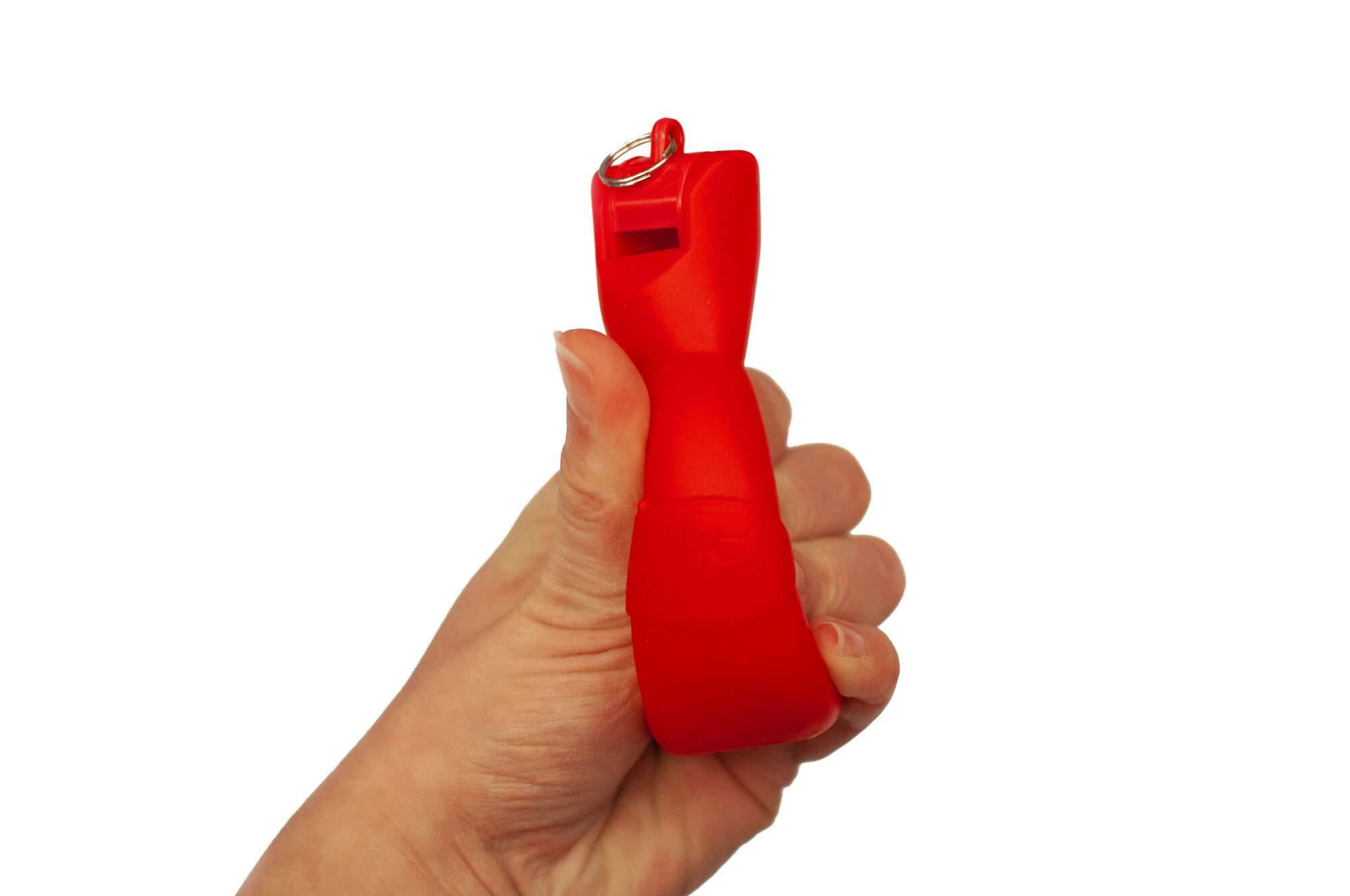 Image du produit : Silbato de pera / Silbato higiénico de mano rojo - Juego de 3