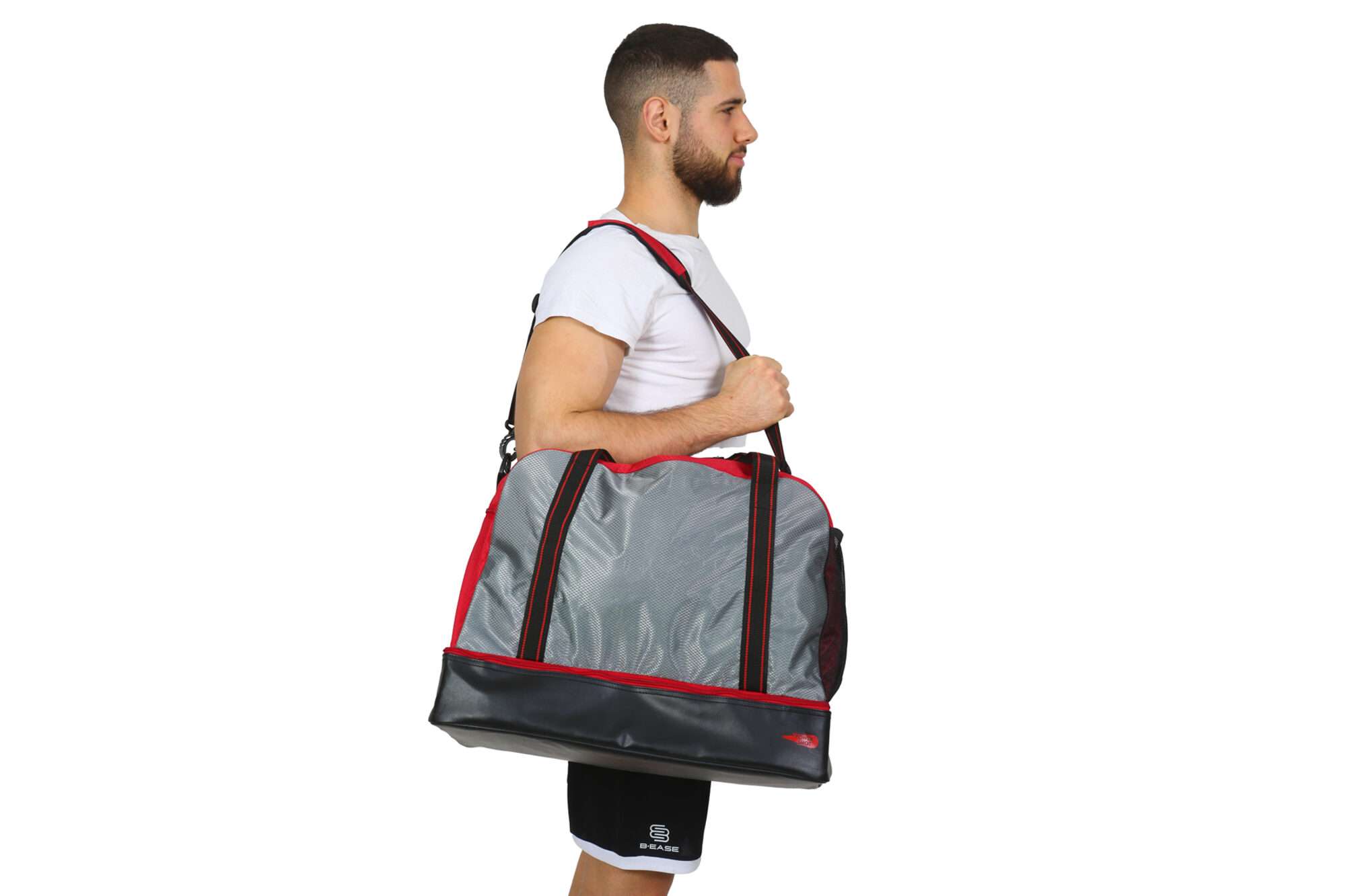 Image du produit : Bolsa de deporte ecológica Cubico - Impermeable - Rojo y negro
