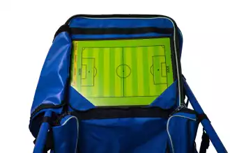 Powercart® - Carro para material de fútbol (Azul/blanco)