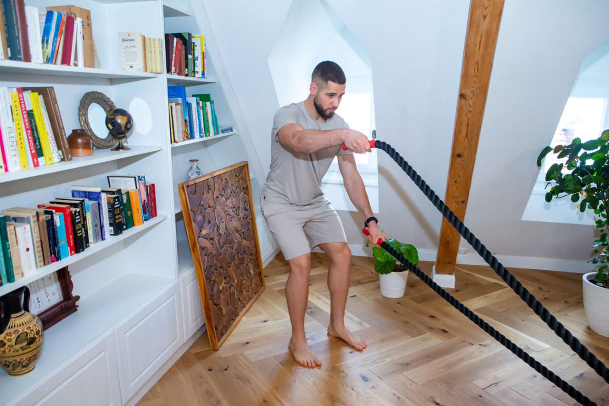 Image du produit : Cuerda ondulada - Battle rope - 9 metros