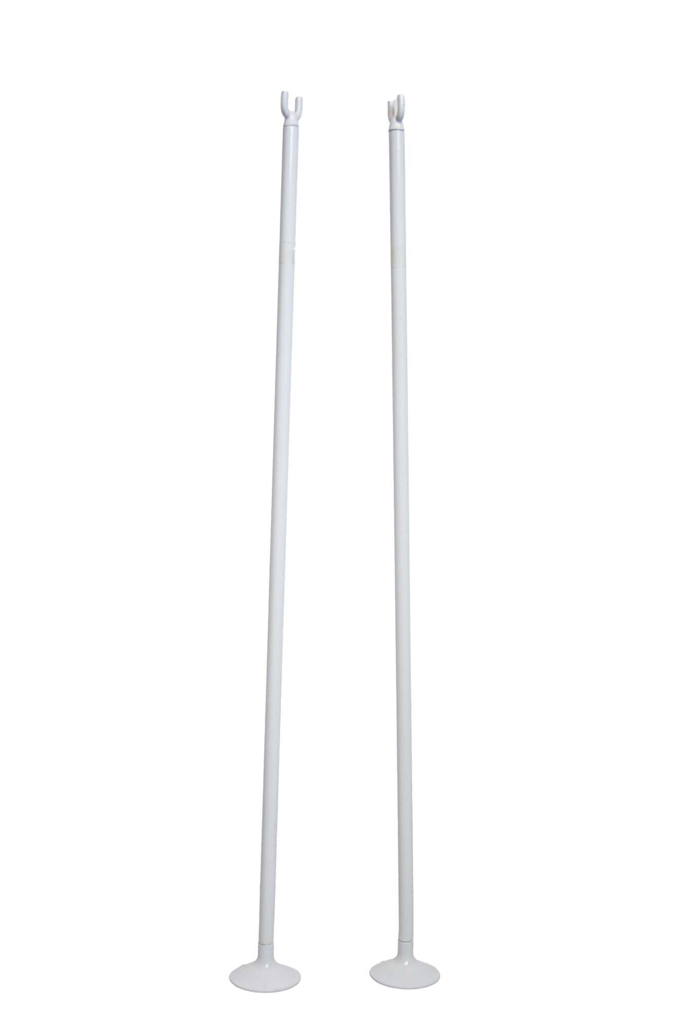 Image du produit : Pareja de postes individuales de tenis - Aluminio blanco