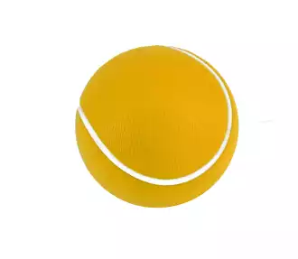 Pelota de tenis de espuma de 6,3 cm, amarilla y blanca