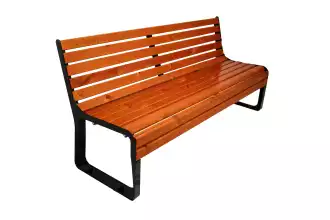 Banco de tenis de madera Premium con respaldo - 180 cm