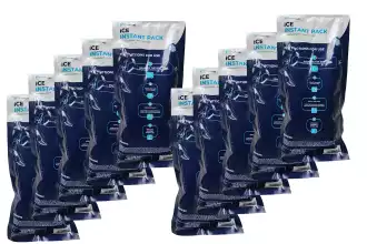 Paquete de 10 bolsas frías instantáneas 27x13 cm