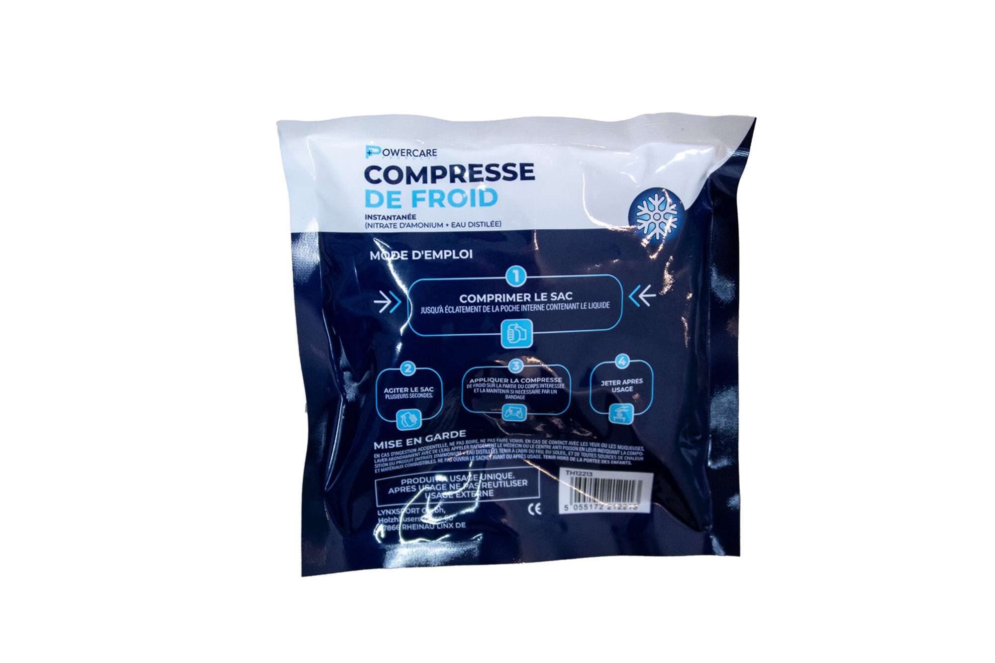 Image du produit : Paquete de 10 bolsas frías instantáneas de 15 x 15 cm