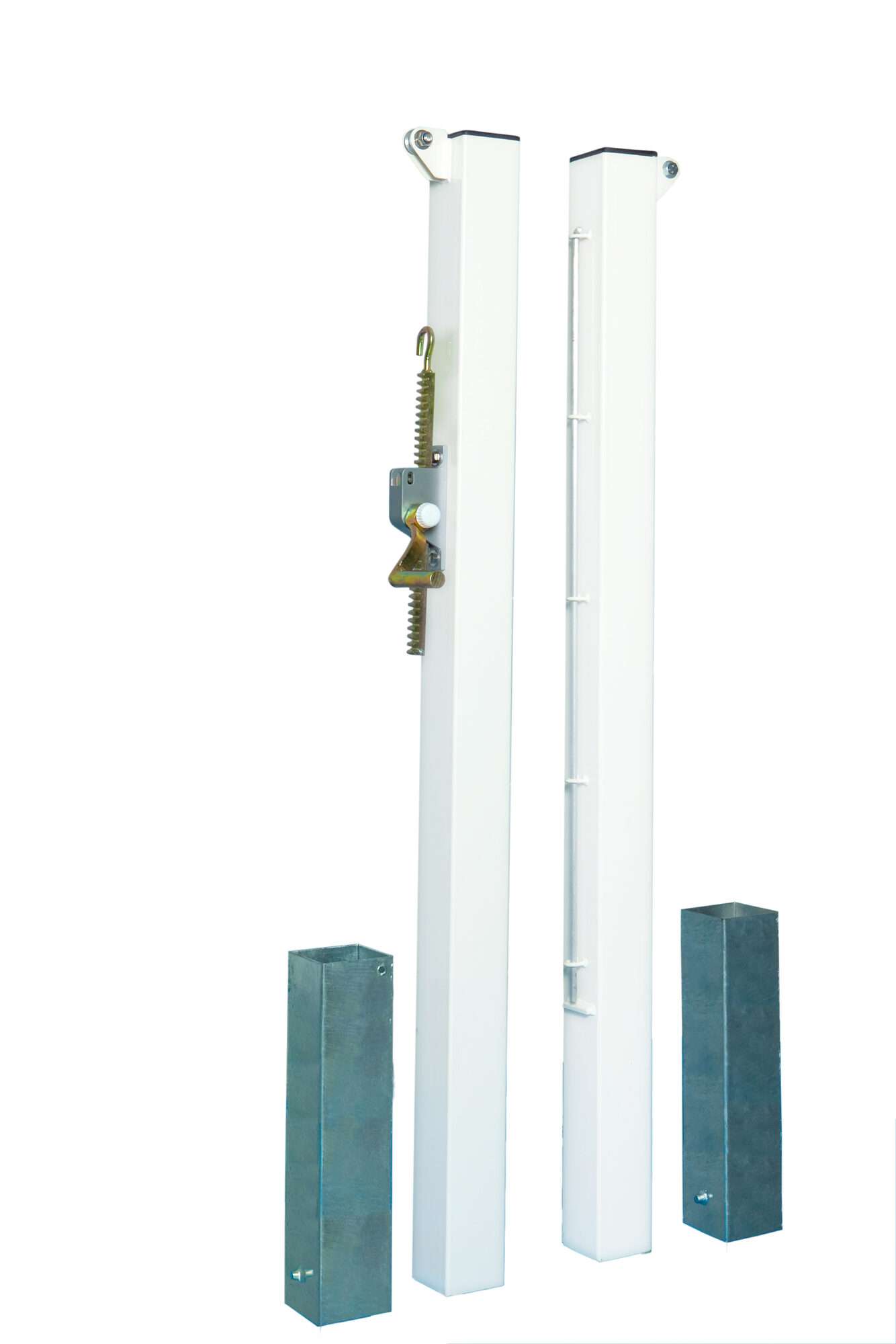 Image du produit : Par de postes de tenis cuadrados con fundas de acero