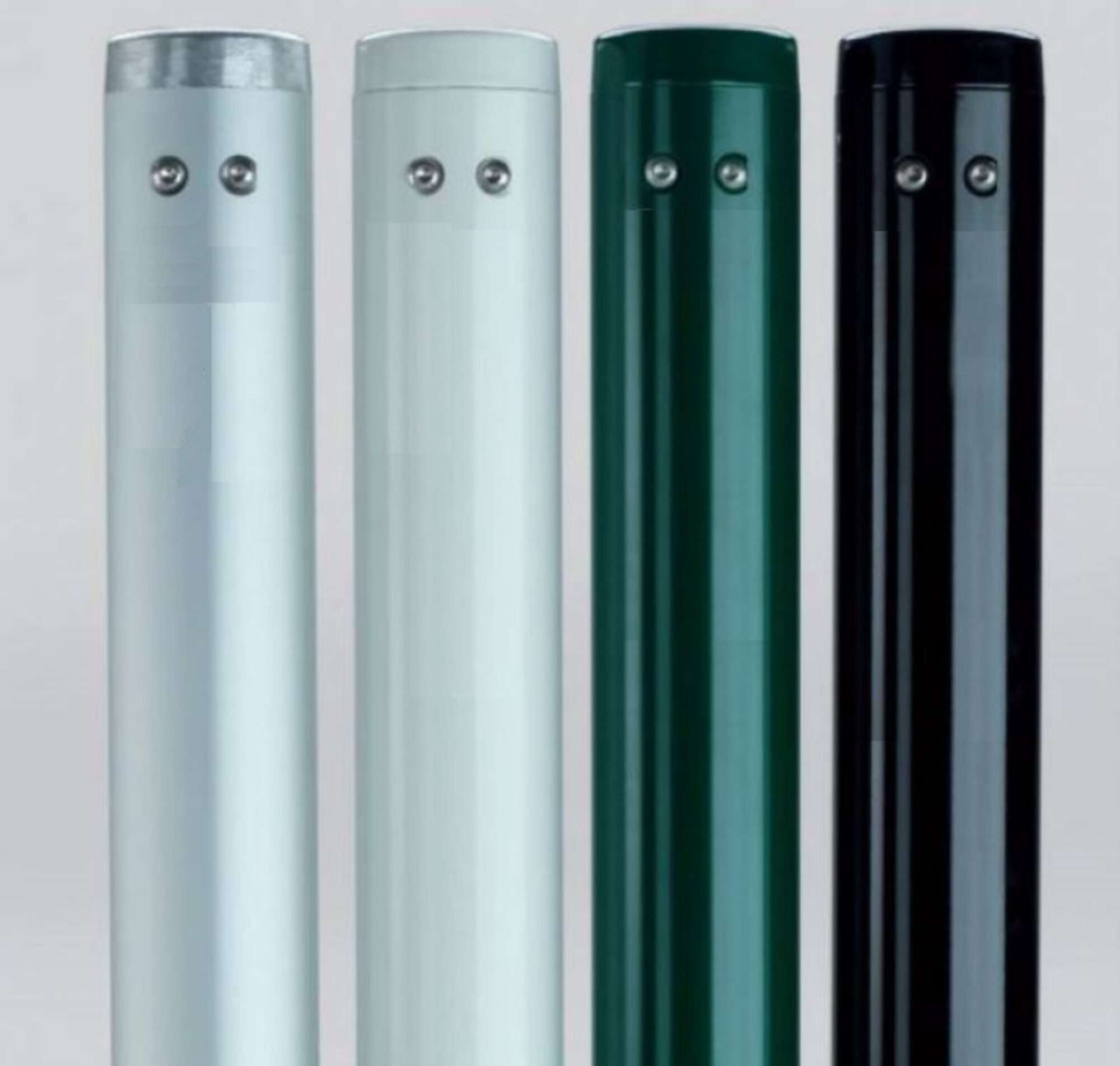 Image du produit : Postes redondos de aluminio - con fundas- blanco